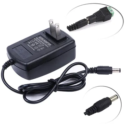 $6.26 • Buy Ac To Dc 12v 2a Us Power Supply Adapter Charger For Camera / Led Strip Light 24w