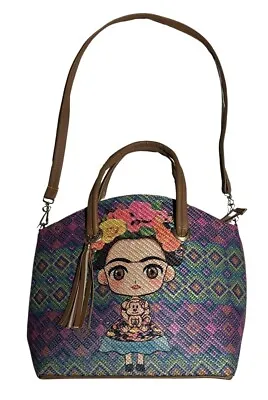 Frida Kahlo Bag Handbag 100% Mexican Art Purse Jute Hecho En Mexico NWOT • $26