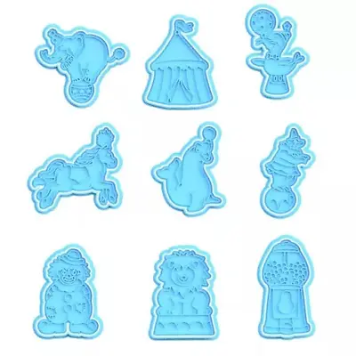 Circus Cookie Cutter Stamp Elephant Tent Seal Horse Dog Monkey Clown Jester Lion • $10.43