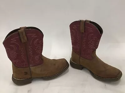 Childrens Durango Briar Brown/Brick Red Western Boots Sz 2M • $14.99