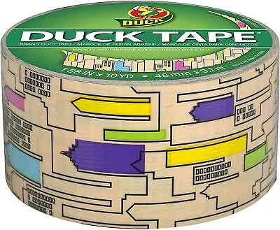 $7.15 • Buy Duck Brand Printed Duct Tape City Skyline Pattern Design, 10 Yd Roll