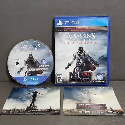 Assassins Creed The Ezio Collection PS4 CIB Free Shipping Same Day Movie Ticket • $18.88