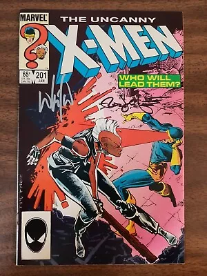 Uncanny X-Men #201 Autos By Whilce Portacio & Rick Leonardi 1st Nathan Summers • $50