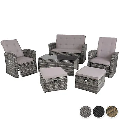 £517.99 • Buy Rattan Garden Furniture Sofa Set | 6 Seat, 1 Table, Outdoor Wicker Patio Cube