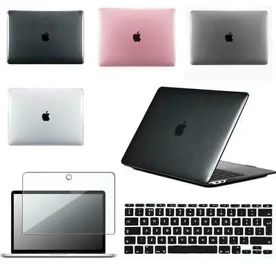 Crystal Case Cover + Keyboard Skin + Screen Protecter For MacBook Air 13  13.6  • £10.99