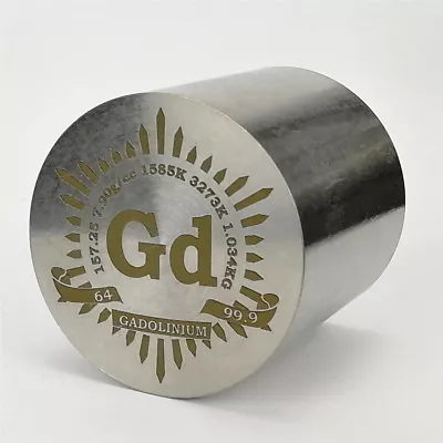 Pre-Sale 1Kg Finish Turning Gadolinium Metal Cylinder 55×55mm 99.9% • $1099