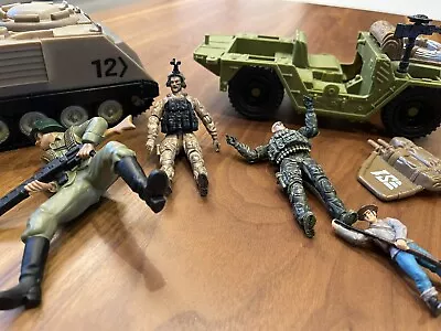 Army Toy LOT Chap Mei Armored Tank & Jeep 2005 2008 Military Action Figure + Men • $29.95