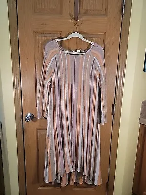 Anthropologie Moth Dress Womens Large Maxi Striped • $24.99