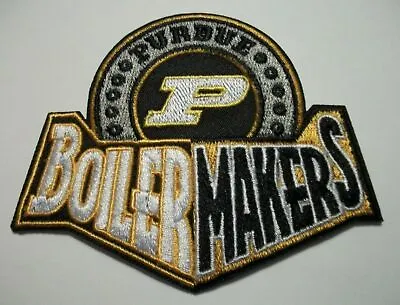 Purdue Boilermakers~Embroidered PATCH~3 1/2  X 2 3/4 ~Iron Or Sew~NCAA~BIG 10 • $4.65