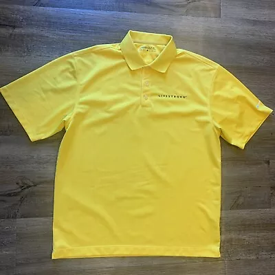 Nike Golf Men’s Large Yellow Livestrong Dri-Fit Polo Shirt Sportswear-worn Twice • $17.50
