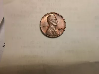 1968 D Lincoln Penny With Error On Top Rim And  L  In Liberty On Edge. • $49