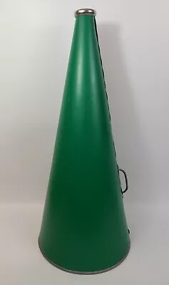 Vintage Megaphone 29  College High School Pep Cheer Movie Prop Green RARE • $80.96