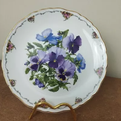 Vintage Royal Albert Plate Sarah Anne Schofield 'Pansies'  Queen Mothers Flower • £5.95