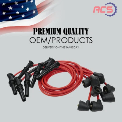 $28.50 • Buy New 8 Spark Plug Wires For 96-99 Ford F-150 F-250 Lincoln Mercury 4.6L V8 2X1320