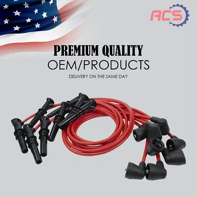 New 8 Spark Plug Wires For 96-99 Ford F-150 F-250 Lincoln Mercury 4.6L V8 2X1320 • $28.50