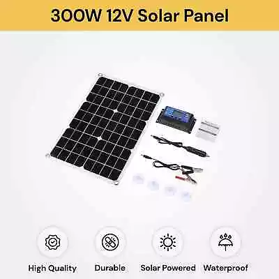 NEW 12V 300W Flexible Solar Panel Mono Home Caravan Camping Charging Controller • $59.99