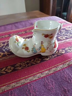 £3 • Buy Old Foley Ceramic Boot With Nursery Rhyme Figures. James Kent LTD Staffordshire 