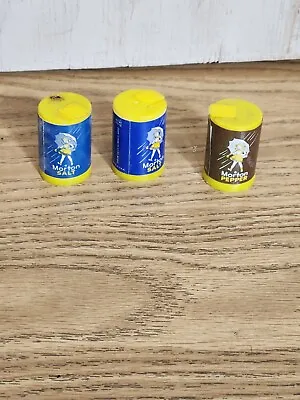 Antique Miniature Morton Salt & Pepper Shakers Vintage Travel RV Roadtrip Picnic • $9.90