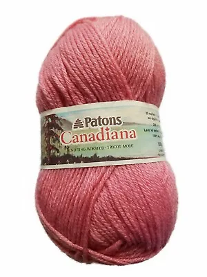 1 Skein Patons Candiana Yarn #11 Pink 3.5 Oz Modern Vintage • $13.42