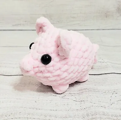 Mini Pig Plush 3  Stuffed Animal Toy Super Soft Plushie Crochet Baby Piggie Toy • $8