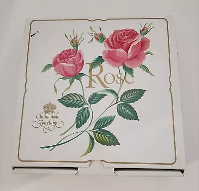 Vintage Christineholm Porcelains 2 Tiered Serving Plates  W/Roses Czech Republic • $24.99
