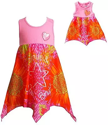 Dollie & Me Summer Outfit Matching Sequin Heart Star Dress American Girl Doll 5 • $18.88