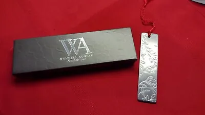 Wendell August Forge Holiday Bookmark Holly Leaves Red Tassle Original Box • $9.99