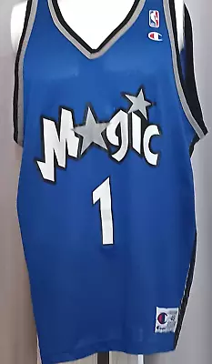 Vintage Nba Champion Brand Orlando Magic Tracy Mcgrady Jersey 48 Xl • $38