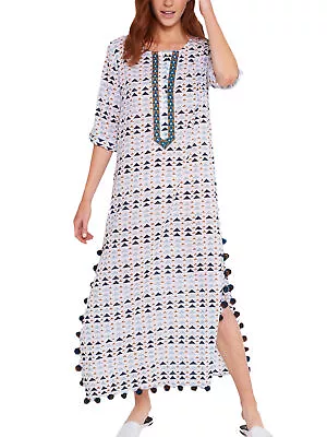 ROBERTA ROLLER RABBIT Women's Cloud Gideon Tekka Long Kurta Sz S $175 NEW • $139.98