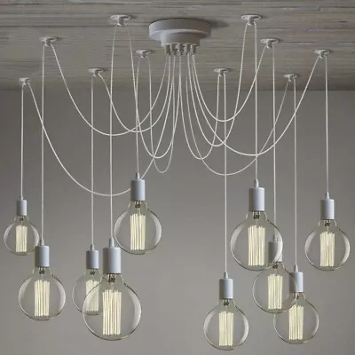 Industrial Vintage Chandelier Lamp Multi Light Pendant Light For Living Room • $39.99