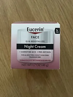 Eucerin Q10 Anti-Wrinkle Facial Night Cream + Pro-Retinol Sensitive Skin 1.7oz. • $14.50