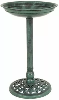 £19.99 • Buy Bird Bath Pedestal Table Outdoor Waterproof Garden Feature Wild Bird Resin UK