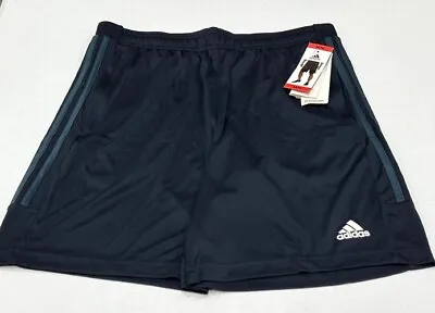 Adidas Men's Aeroready PES Shorts 3s Running Athletic Navy M • $18.95