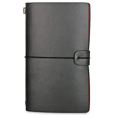 £5.99 • Buy Leather Journal Notebook, Portable Diary With Lined Pages, Vintage Style Planner