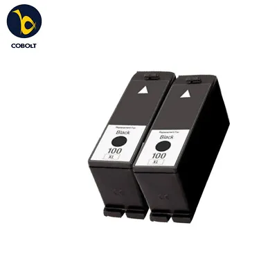 2 BLACK INK CARTRIDGE LM100 Fits For Lexmark S815 S605 S505 205 S305 S402 705 • £5.99