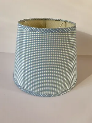 Laura Ashley Blue Checked Ceiling Shade Dimension 32” Top 23.5” • £12.99