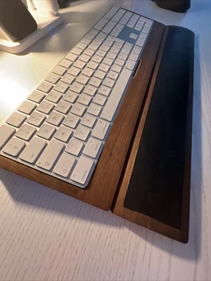 £100 • Buy Grovemade Keyboard Tray And Leather Wrist Rest - Walnut