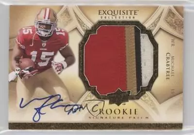2009 Exquisite Collection /99 Michael Crabtree #185 RPA Rookie Patch Auto RC • $52