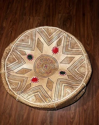 Moroccan Handmade Round Pouf • $120