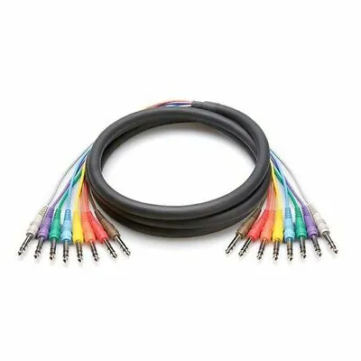 Hosa CSS-802 8 Way 1/4  TRS Jack Balanced Snake Cable Loom (2m) • £46.19