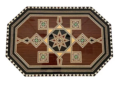 Vintage Exotic Wood Marquetry Table Tray Spain Mini-mosaic Byzantine  13x20” • $95
