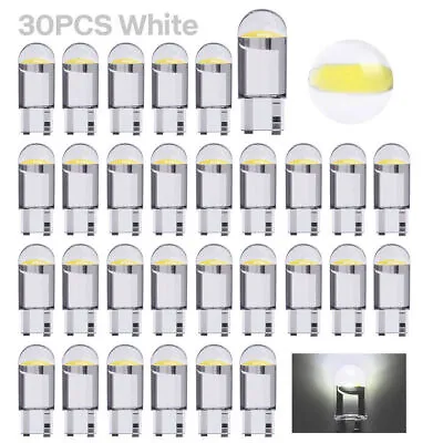 30x LED License Plate Interior White Light Bulb Super T10 194 168 W5W 2825 6000K • $4.61