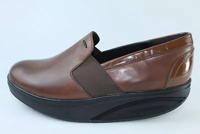 Women's Shoes MBT 37 Eu Sneakers Brown Leather Paint DS394-37 • $95.55