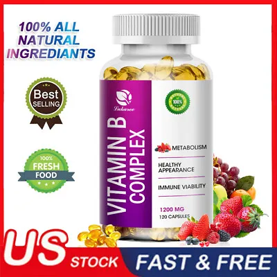 Vitamin B Complex Supplement - Super B Vitamin Immune Boost Energy Metabolism • $13.49