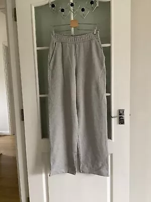 Ladies Wide Leg Grey Jogging Bottoms Size S From H&M Brand New With Tags  • £3