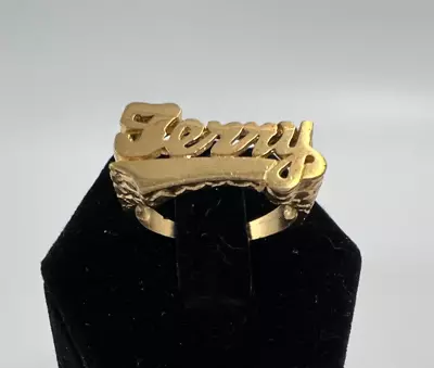 Vintage JERRY Brass Metal Ring • $9.99