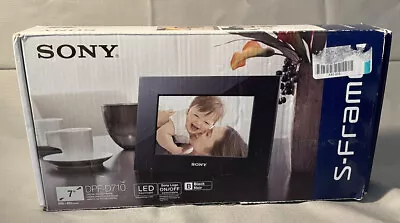 SONY DPF-D710 •  7  LED Digital Picture Frame *w/Remote Ac Adapter USB FLASH! • $14.99