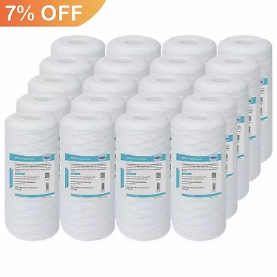 20 Pack 10  X 4.5  String Wound Sediment Water Filter 1/5/10 Micron For Big Blue • $28.82