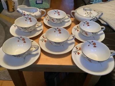 £49.99 • Buy RARE Noritake Nippon Toki Kaisha 14 Piece Part Tea Set 1951. RARE
