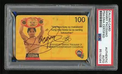 Year 2005 MANNY PACQUIAO PLDT Touch CARD SIGNED AUTOGRAPHED PSA AUTO Authentic • $250